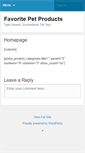 Mobile Screenshot of favoritepetproducts.com