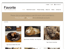 Tablet Screenshot of favoritepetproducts.com
